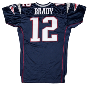 2001 Tom Brady Game Issued New England Patriots Home Jersey 